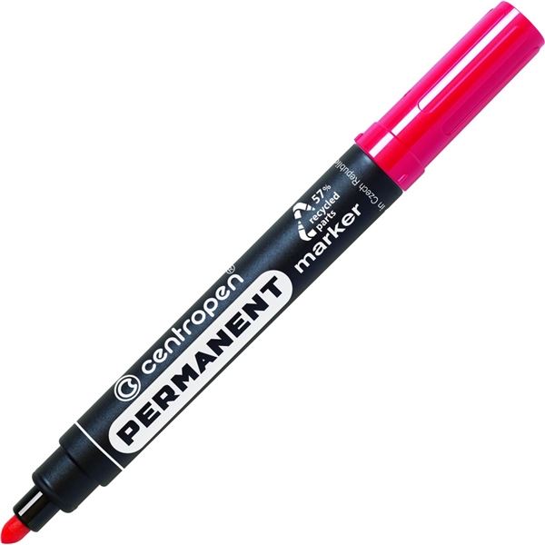 Permanentní popisovač Centropen 8566, červený