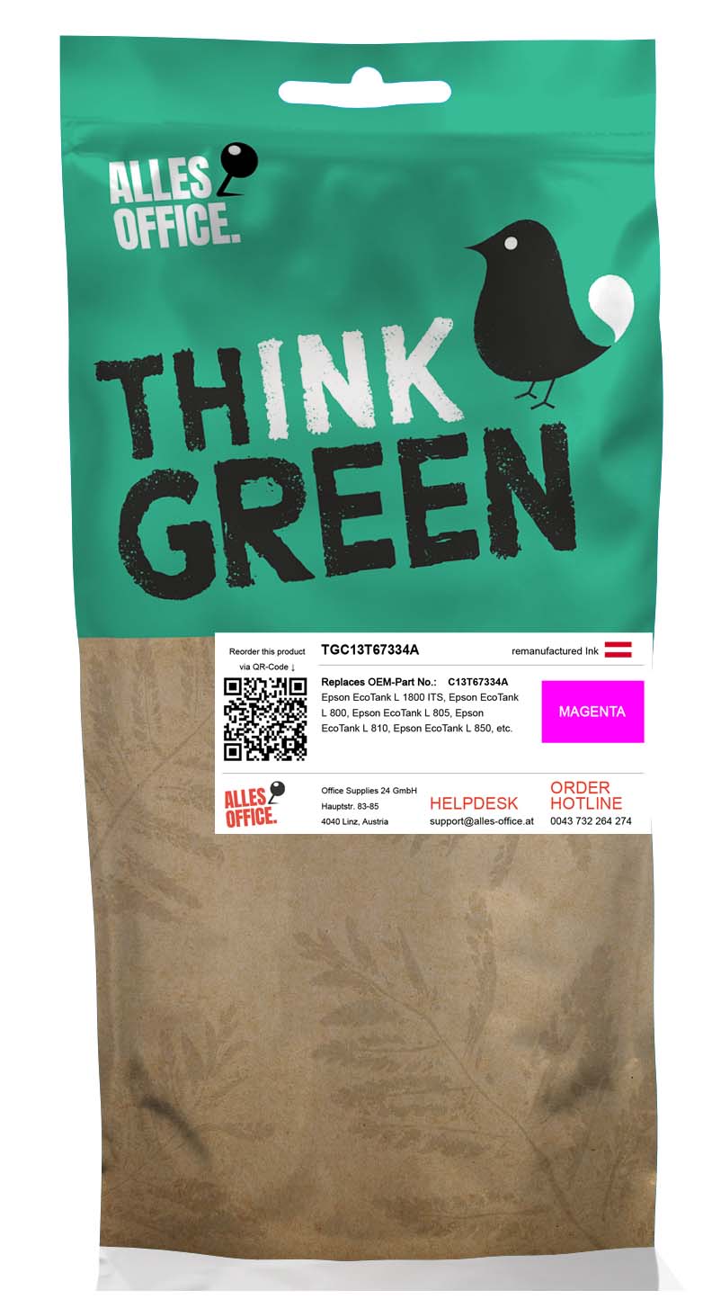 ThinkGreen replaces Epson C13T67334A / T6733 magenta
