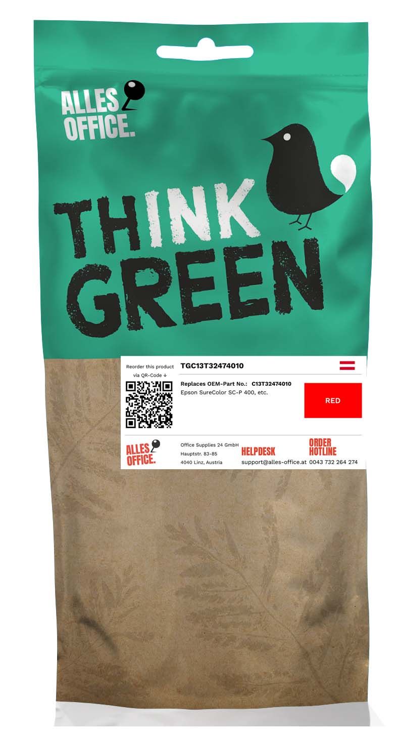 ThinkGreen Epson C13T32474010 / T3247 Ink červený