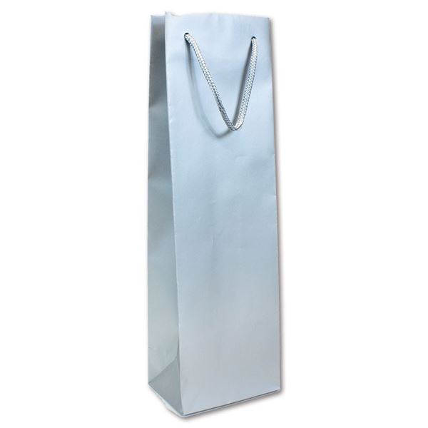 Dárková taška na víno, stříbrná