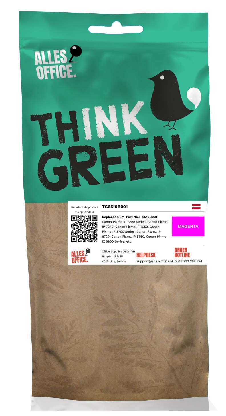 ThinkGreen Canon 6510B001 / CLI-551M Ink purpurová