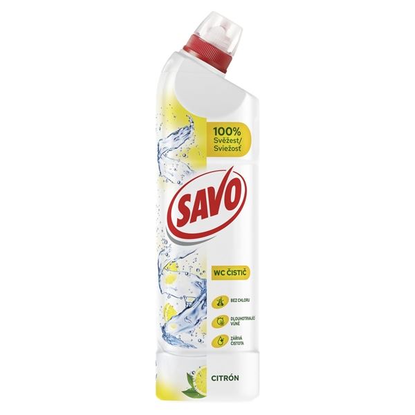WC čistič Savo citrus 3v1, 700 ml