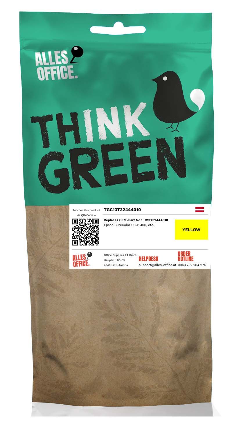 ThinkGreen Epson C13T32444010 / T3244 Ink žluť