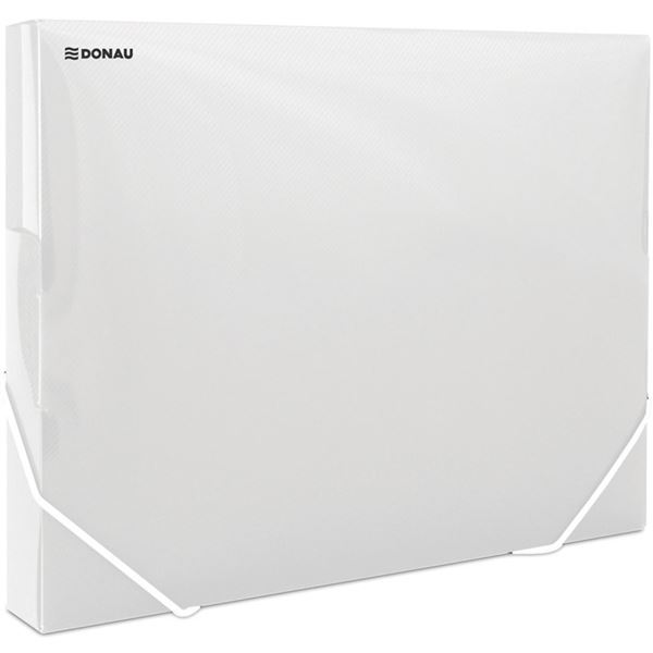 Box na spisy s gumič. DONAU A4 plast,transp.3cm