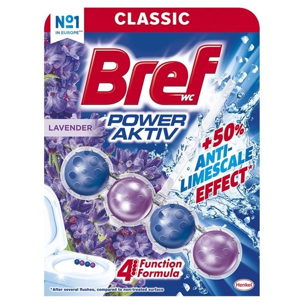 WC blok Bref Deluxe - levandule, 50 g