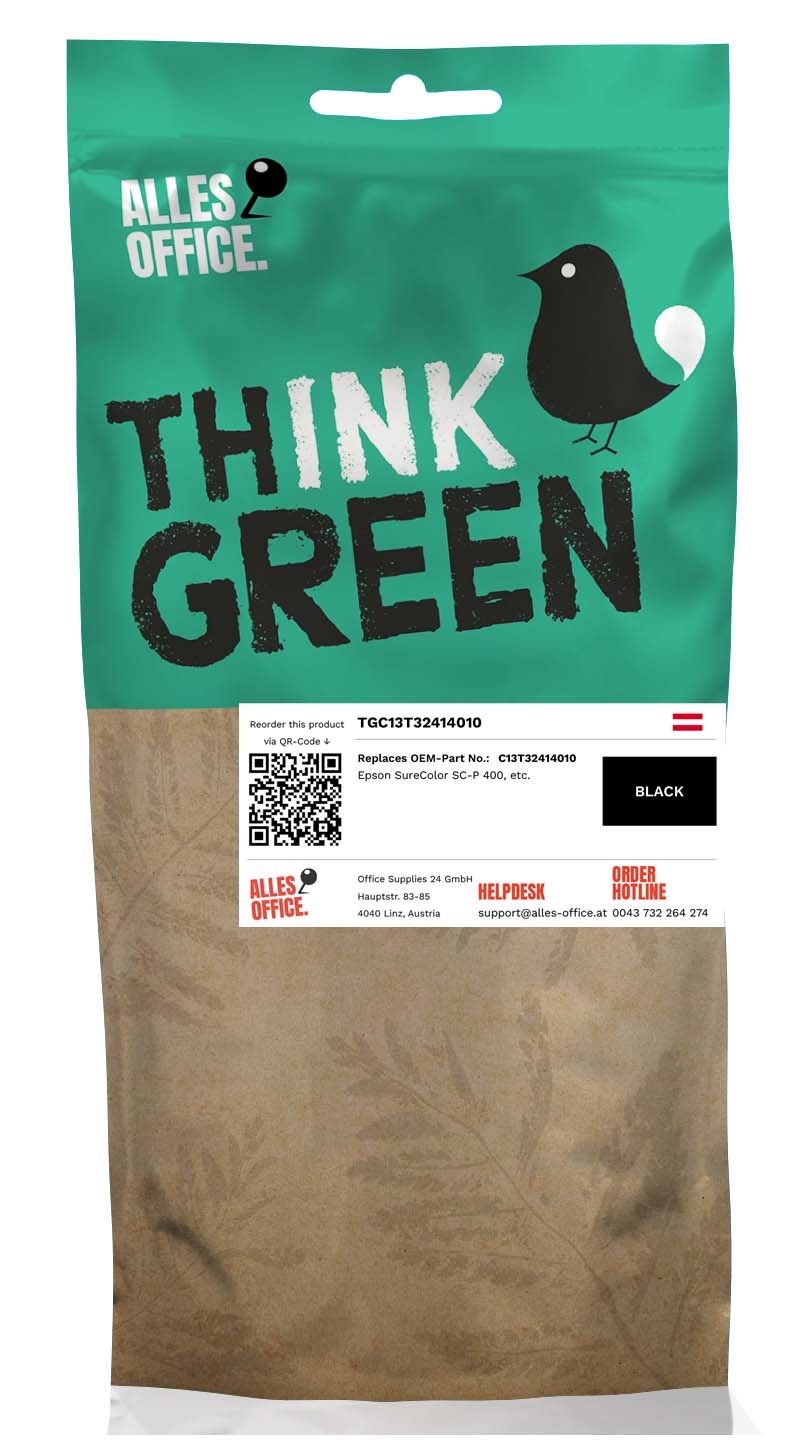 ThinkGreen Epson C13T32414010 / T3241 Ink černý