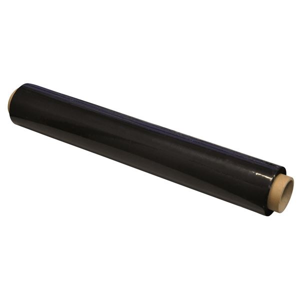 Stretch.fólie Q-C - 1,5kg, 23mic, 50cm, 140m,černá