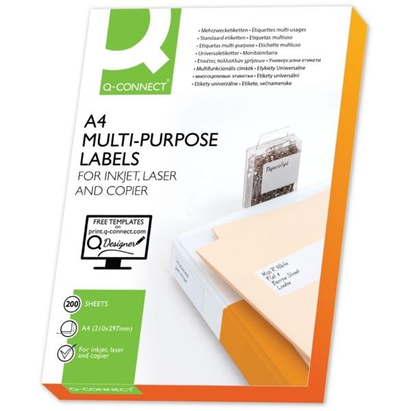 Univerzální etikety Q-C,bílé,96,5 x42,3 mm,1200ks