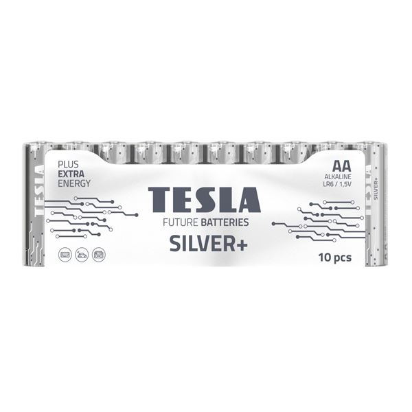 Alkal. baterie Tesla SILVER+ LR6, typ AA, 10 ks