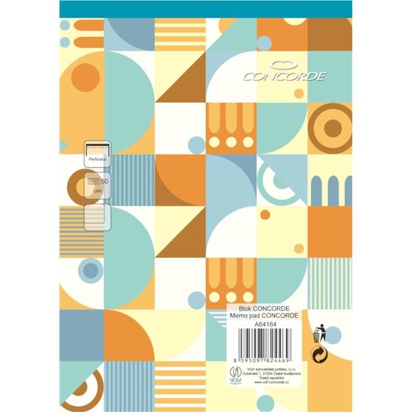 Blok CONCORDE A5 čistý, 50 listů