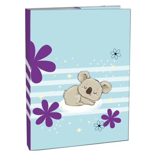 Box na sešity A5 s gumou, Lazy Koala
