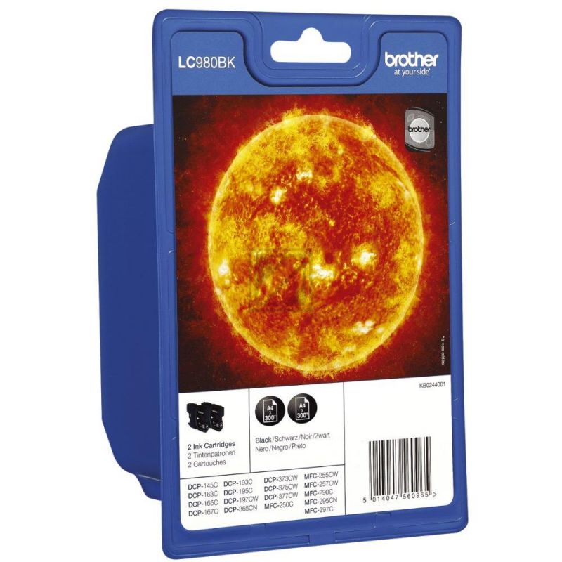 Original Brother LC-1220BKBP2DR Tinte schwarz