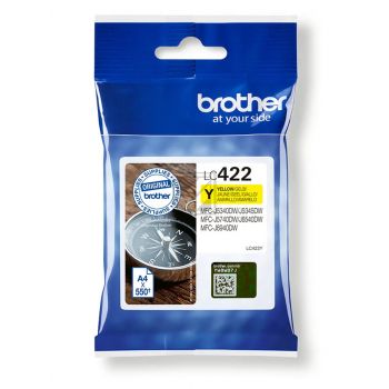 Original Brother LC422Y Tinte gelb