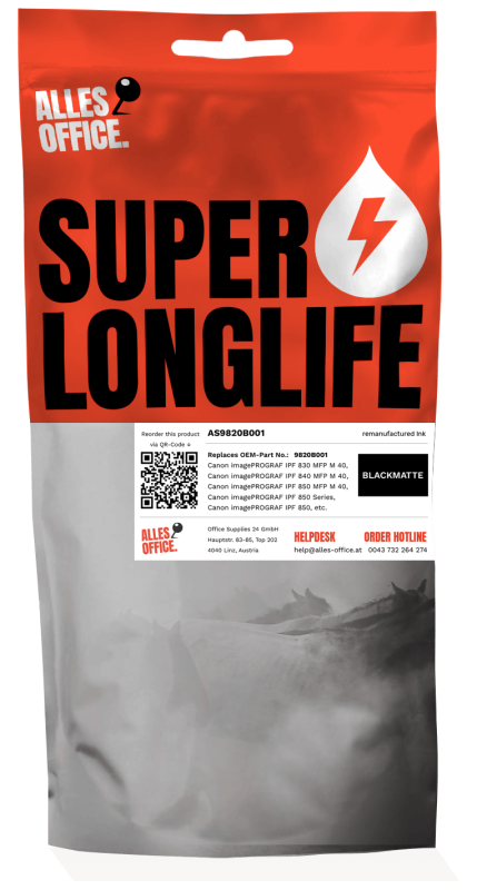 Superlonglife Canon 9820B001 / PFI-707MBK Ink