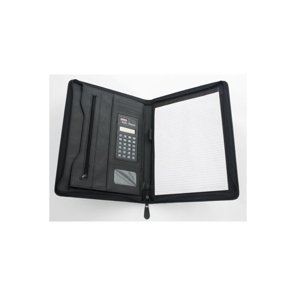 Konferenční desky A4 s kalkulačkou, černé