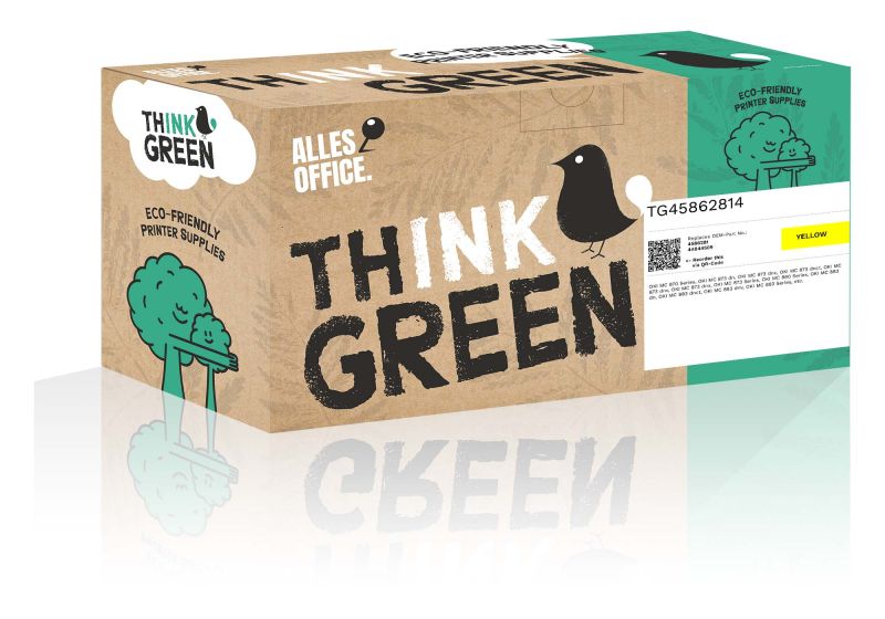 ThinkGreen OKI 45862814 / 44844509 Toner žluť