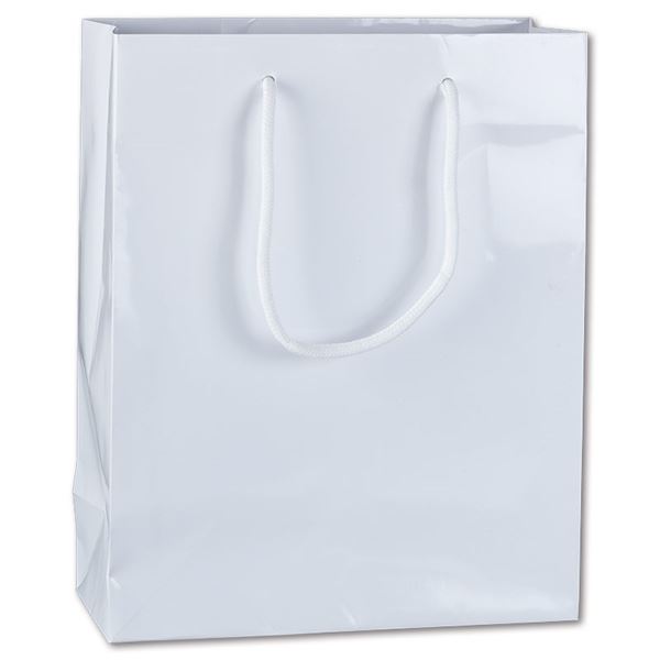 Dárková taška A4, bílá