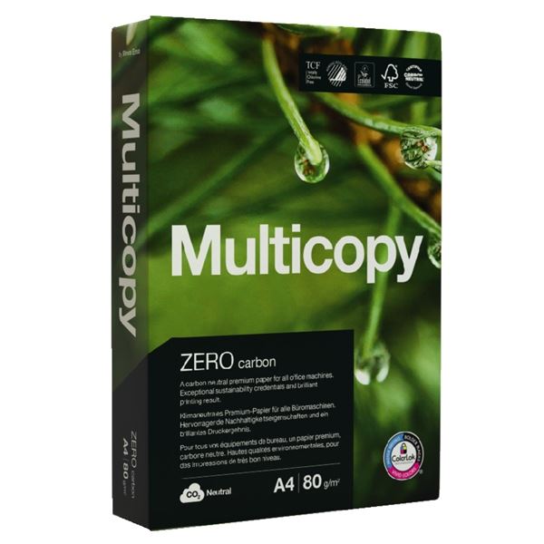 Papír MultiCopy Zero-A4,80g,CIE 168,500 listů