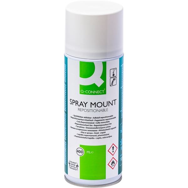 Lepidlo ve spreji Q-Connect aerosolové, 400 ml