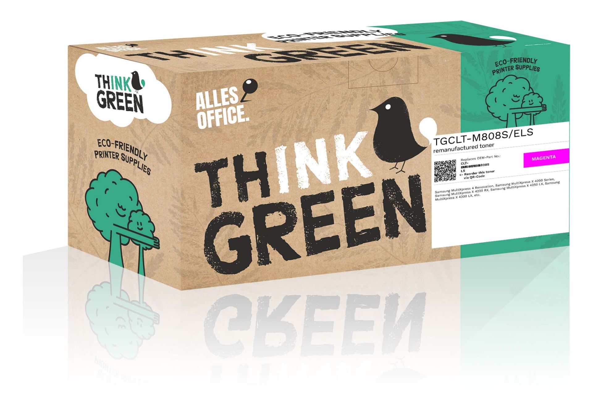 ThinkGreen Samsung CLT-M808S/ELS / CLT-M808S / M808S Toner purpurová