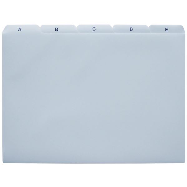 Rozlišovač do kartotéky A4 PVC, A-Z, 25-dílné,šedé