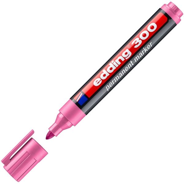 Permanentní popisovač Edding 300, růžový