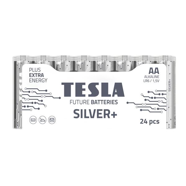 Alkal. baterie Tesla SILVER+ LR6, typ AA, 24 ks