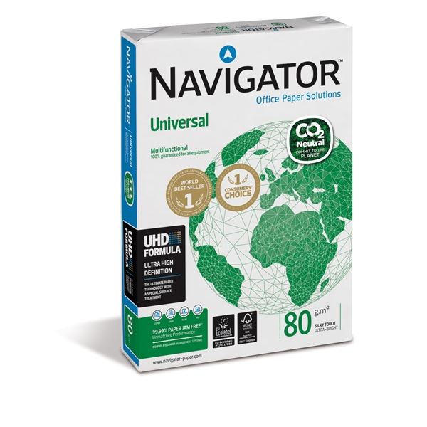 Papír Navigator Universal CO2 A4,80g/m2, 500 listů