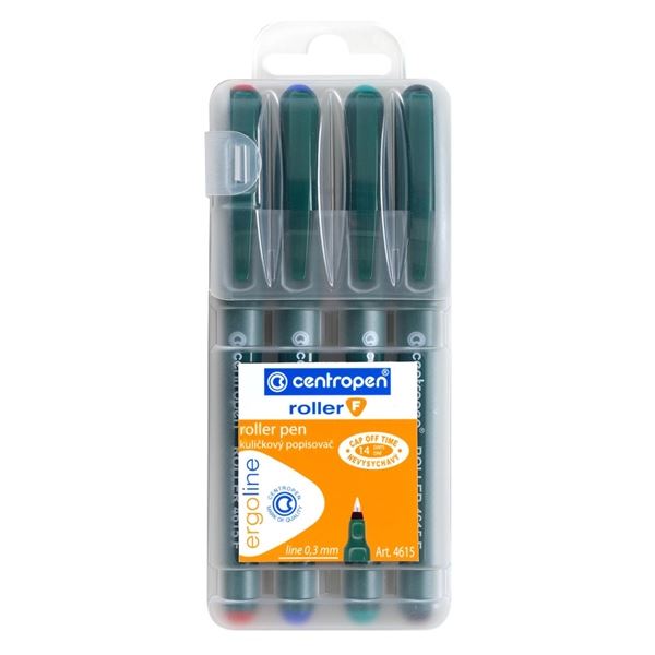 Kuličkový roller s víčkem Centropen 4615F,4 barvy