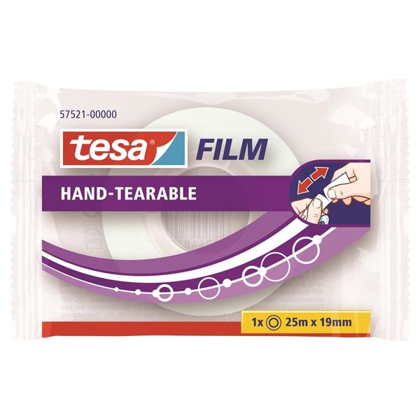 Lepicí páska Tesa trhatelná rukou 19 mmx 25 m
