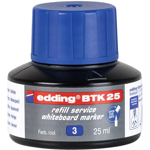 Náhradní inkoust BTK25 pro Edding 28/360, modrý