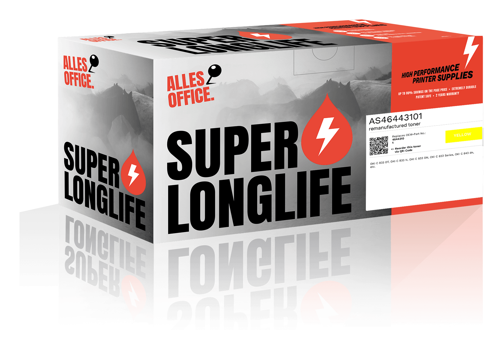 Superlonglife OKI 46443101 Toner žluť
