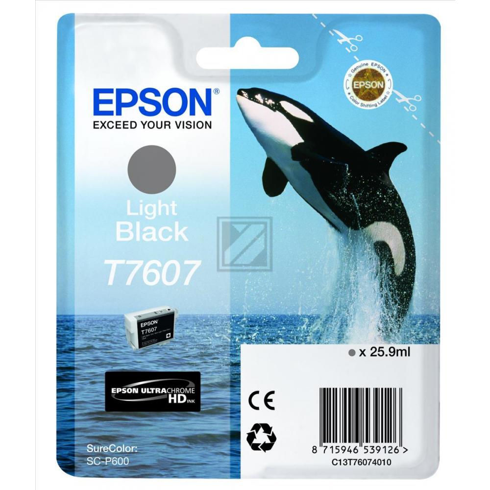 Original Epson C13T76074010 / T7607 Tinte grau