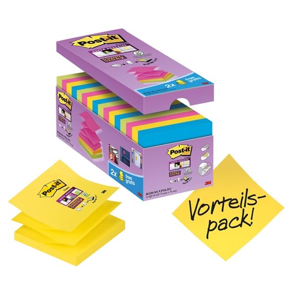 3M™ Post-it® silně lepicí Z-bločky, 76x76 mm