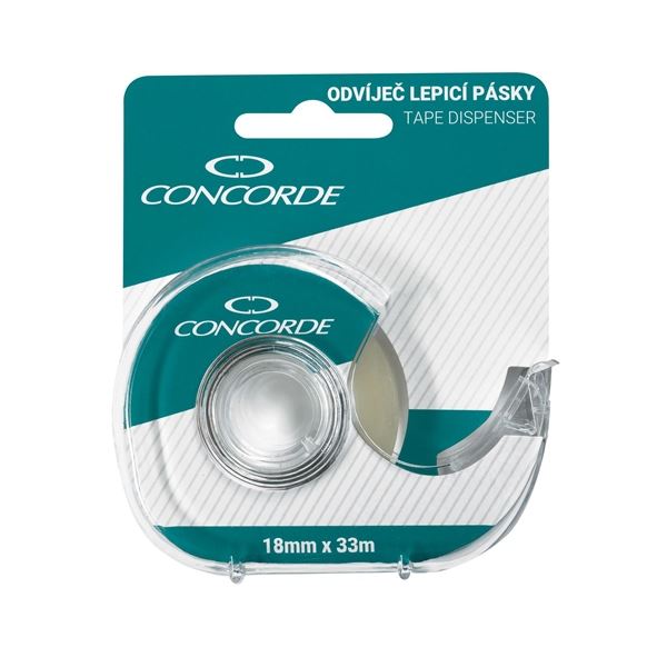 Lepicí páska s odvíječem Concorde, 18 mm x 33 m