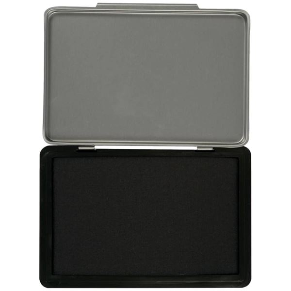 Razítková poduška Q-Connect, 11 x 7 cm, černá