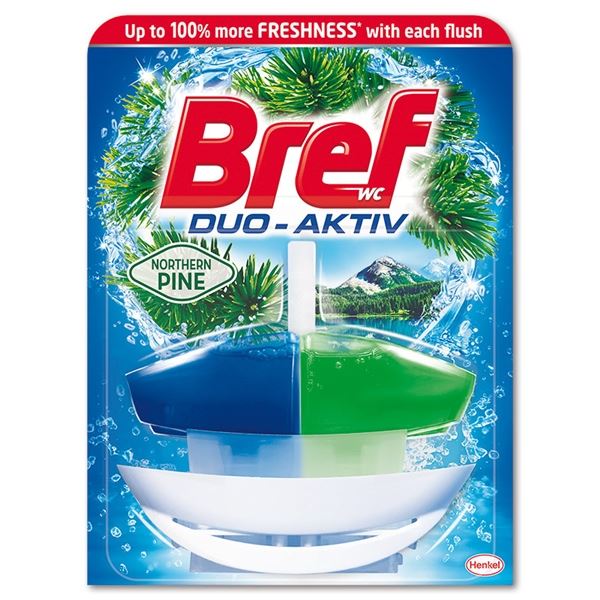 WC gel závěsný Bref Duo Aktiv