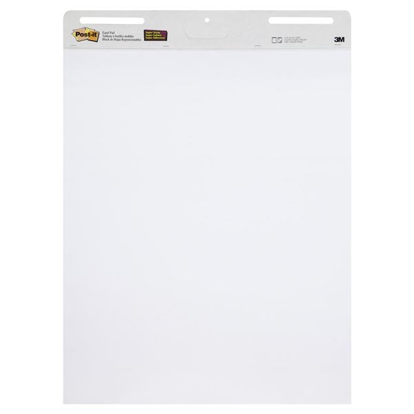Samolepicí flipchart Post-it,63,5x76,2 cm,bílý,3ks