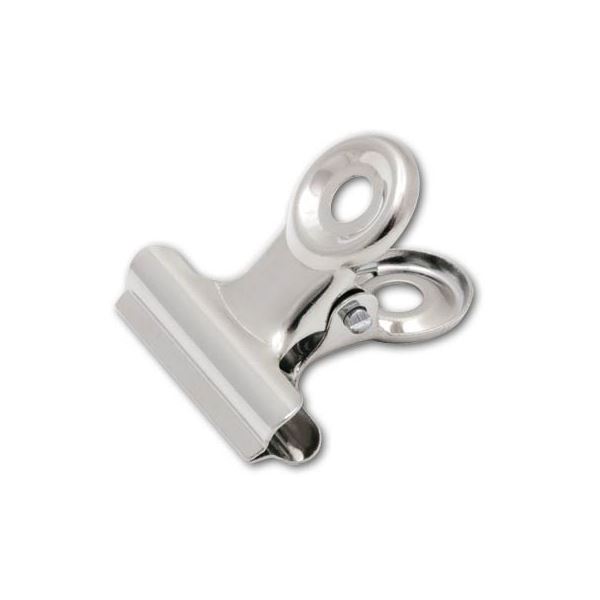 Pružinový klip 63 mm, stříbrný, 6 ks