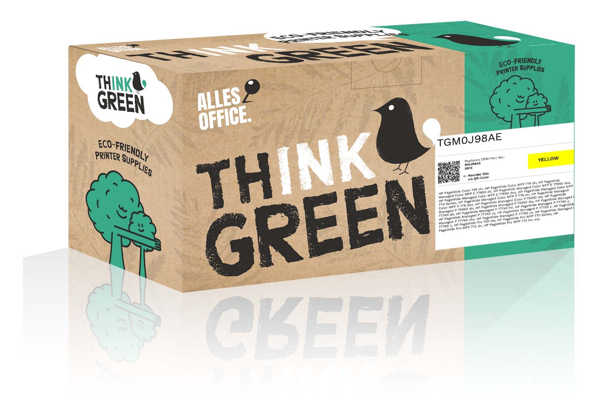 ThinkGreen HP M0J98AE / 991X Ink žluť
