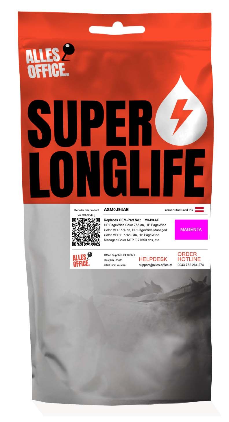 Superlonglife HP M0J94AE / 991X Ink purpurová