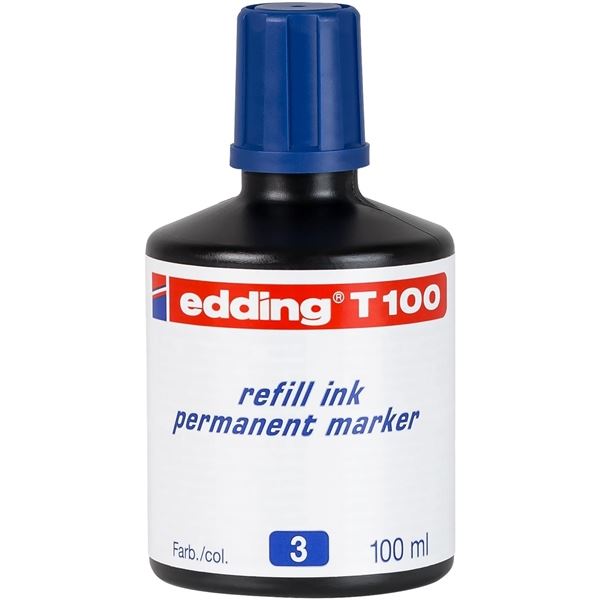 Náhradní permanentní inkoust Edding T100, 100 ml
