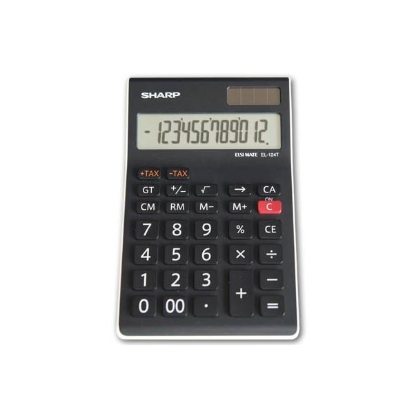 Stolní kalkulačka Sharp EL 124 TWH, černá