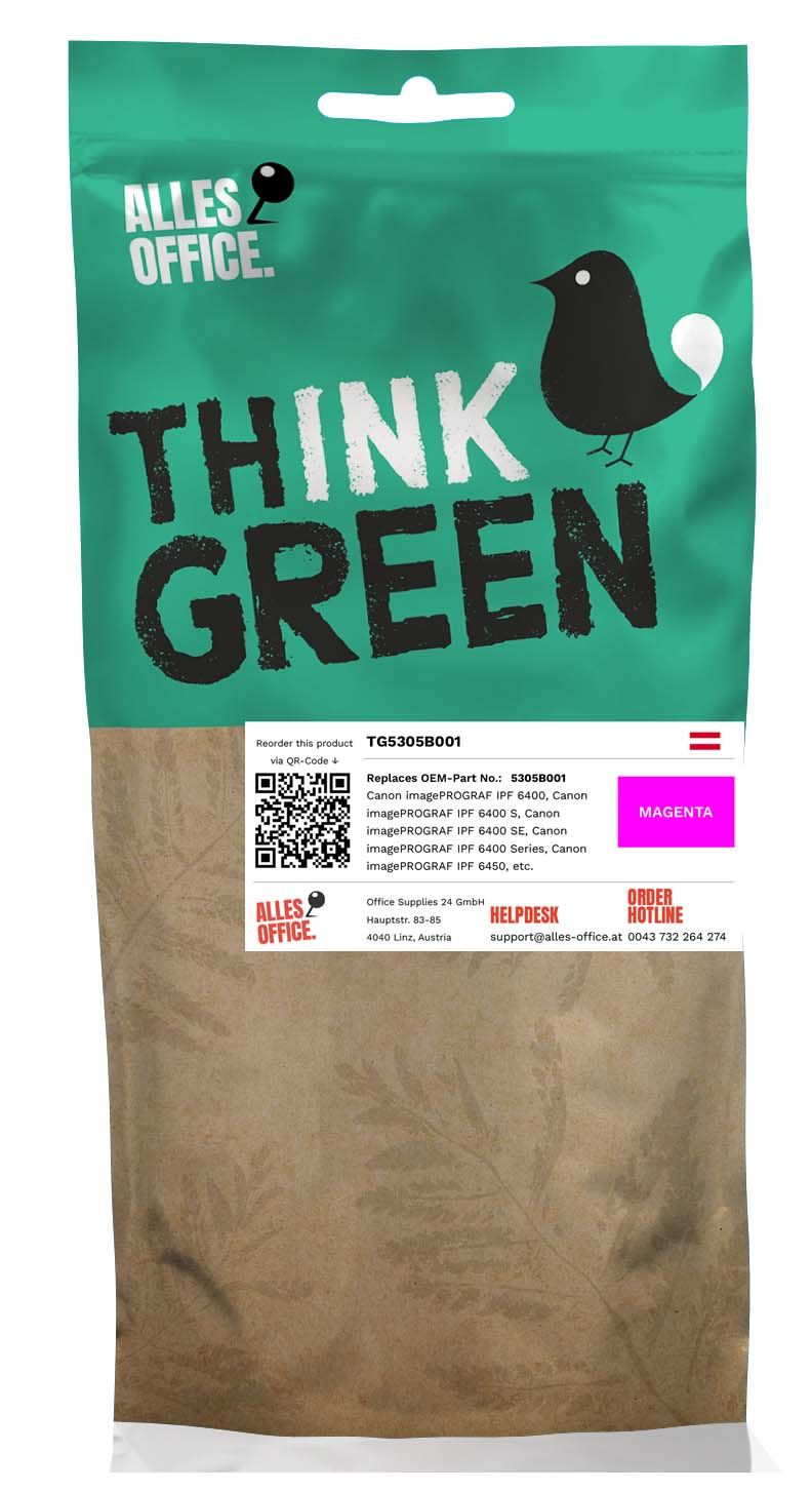 ThinkGreen Canon 5305B001 / PFI-206M Ink purpurová