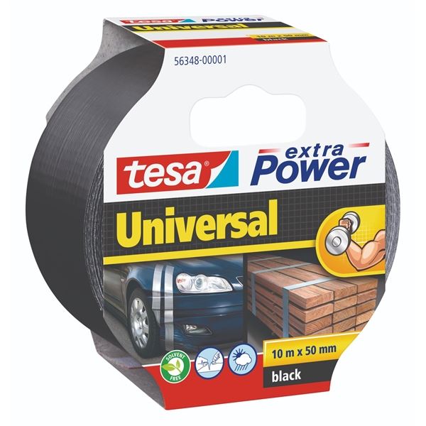 Textilní opravná páska Tesa, černá 50 mm x 10 m
