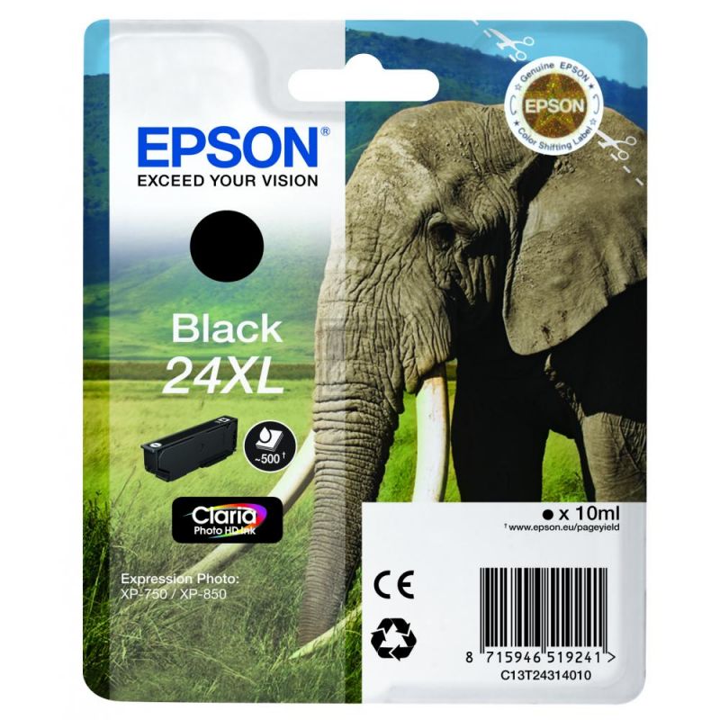Original Epson C13T24314012 / 24XL Tinte schwarz