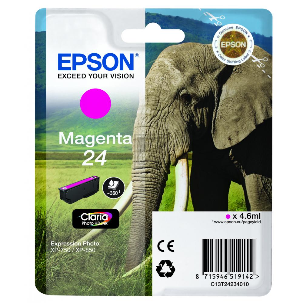 Original Epson C13T24234012 / 24 Tinte magenta