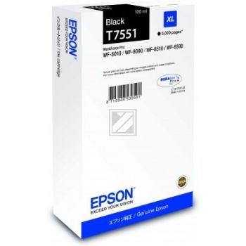 Original Epson C13T755140 / T7551 Tinte schwarz