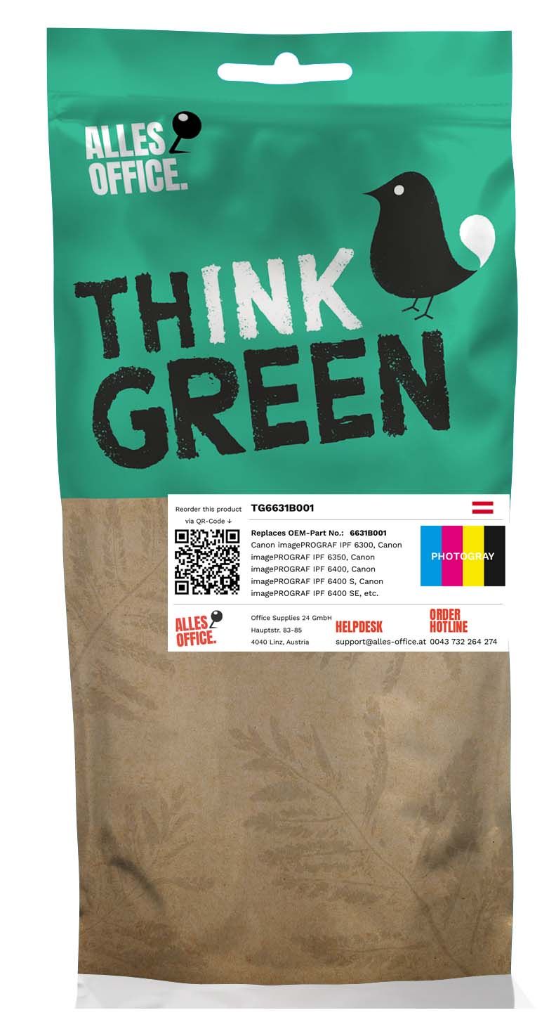 ThinkGreen Canon 6631B001 / PFI-106PGY Ink