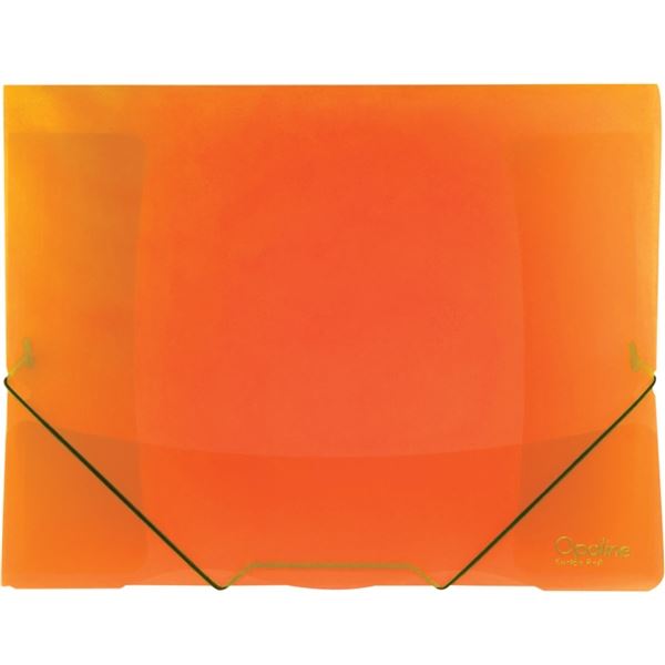 Desky s chlopněmi Opaline a gumičkou A4 oranžové
